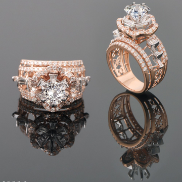 18KT Gold Beautiful Diamond Ring by 