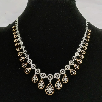 Gb stone diamond necklace by 