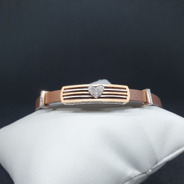 18k Leather Belt Ladies Bracelet by 