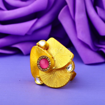 916 Gold CZ Hallmark Antique Ladies Ring LAR294
