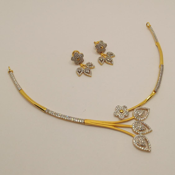 916 Gold Designer Necklace Set by 