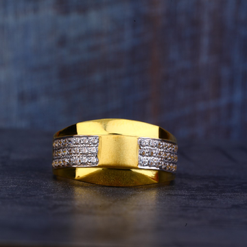 Mens 22K Gold Designer Ring-MR420