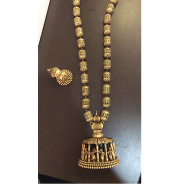916 Gold Antique Temple Necklace Set SBS-N03 by 