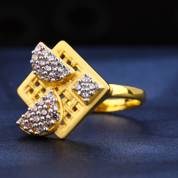 22KT Gold Women's Exclusive CZ Gemstone Ring LR570