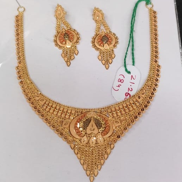 22 carat gold ladies necklace set RH-LN926