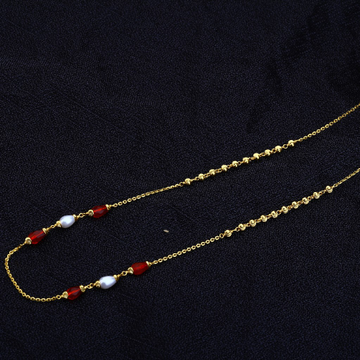 Ladies 22K Gold Delicate Moti ChainMala-AC138