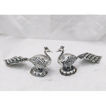 925 pure silver antique peacock
