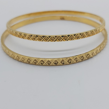 Gold stylish delicate bangles by 
