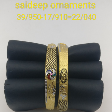 916 copper Bangles design Kadli by Saideep Jewels