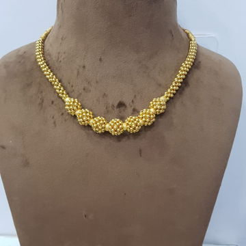 22k Gold Handmade Necklace SJJGN35 by 