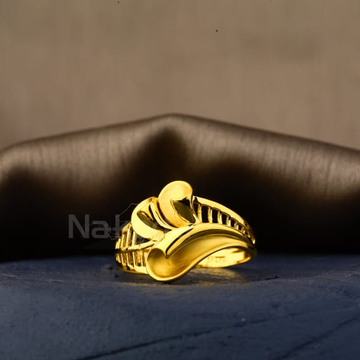 22KT Gold Ladies Plain Ring LPR600
