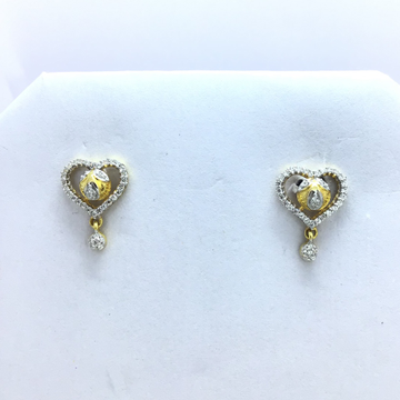 designing heart fancy gold earrings by 