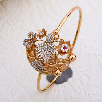 750 Rose Gold stylish Hallmark Ladies Bracelet RLK...