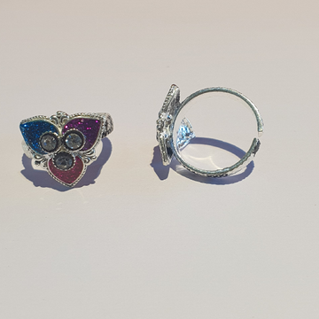 Silver antique design machali  Toe Rings by 