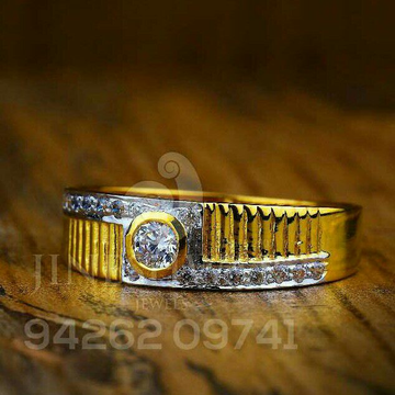 Single Solitar Stone Gents Ring 916