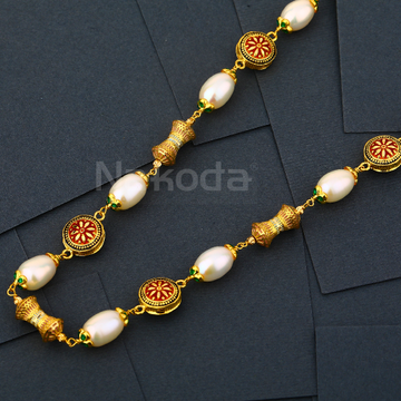 916 Gold Ladies Delicate Antique Chain Mala AC314
