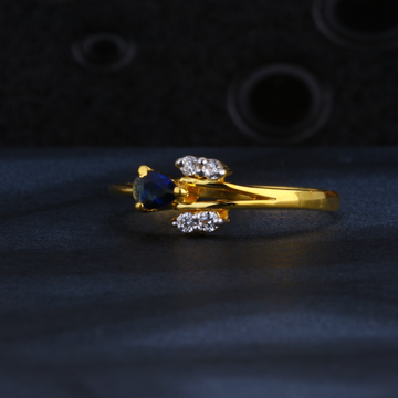 22CT Gold CZ Designer Ladies Ring LR1539