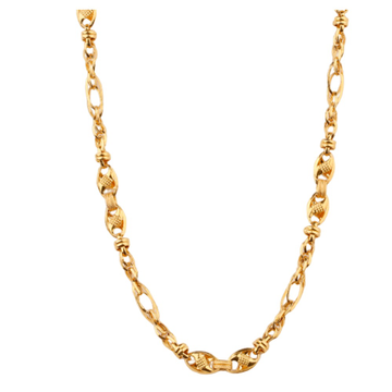 Link design gold chain