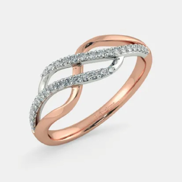 18k Rose Gold Diamond Ring by 