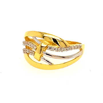 22k Yellow Gold Beautiful  CZ Ring by 