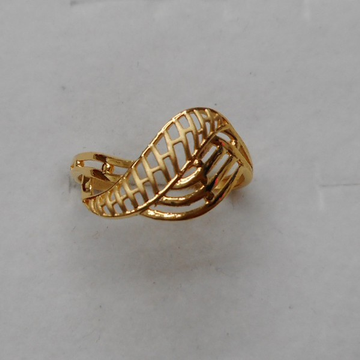 22 kt gold casting fancy ring by Aaj Gold Palace