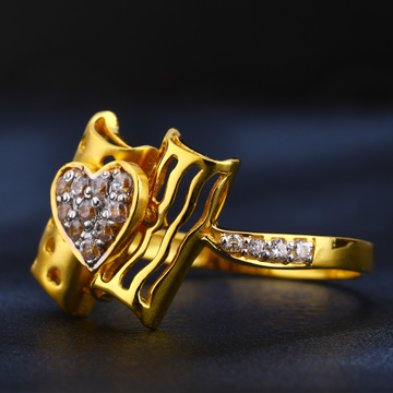 22KT Ladies Gold Fancy CZ Ring LR854