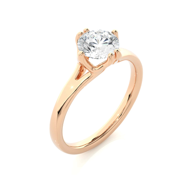 Solitaire Ring 18K Rose Gold by 