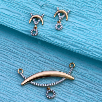 18KT Rose Gold Women's Fancy  Pendant Set  RMPN102