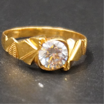Golden Oval White Ring – GIVA Jewellery