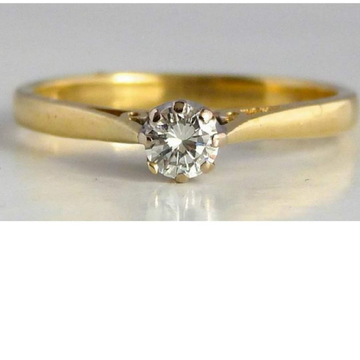 singal diamond ring by Aaj Gold Palace