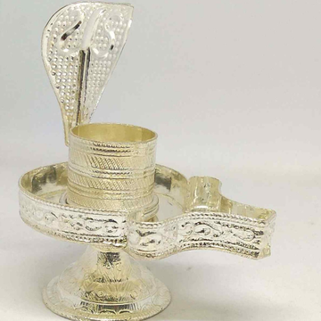 Silver   shivling With Sheshnag  and Nandi For Shi... by 