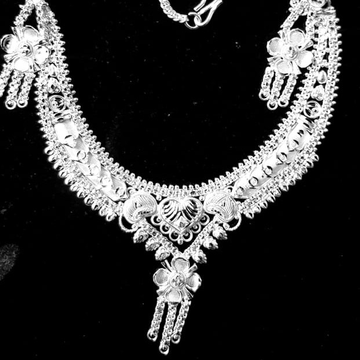 999 Silver Fancy Necklace Set by 
