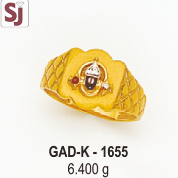 tirupati Balaji gents ring diamond gad-k-1655