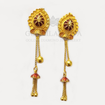 20kt gold earring gft79 by 