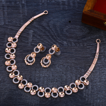 18KT Rose Gold  Exclusive Hallmark Necklace Set RN...