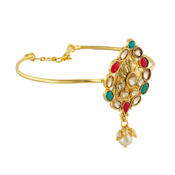 GOLD ANTIQUE DESIGN BAJUBAND by Ghunghru Jewellers