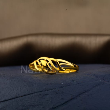 916 Gold Hallmark Delicate Ladies Plain Ring LPR50...