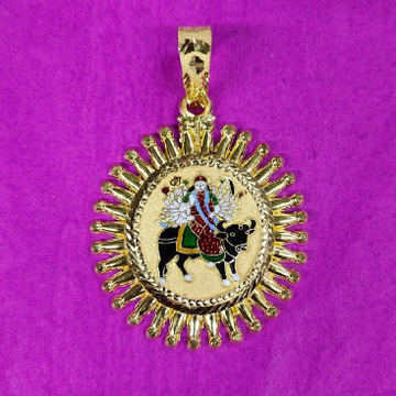 916 gold sury kiran vihat ma mina pendant by Saurabh Aricutting