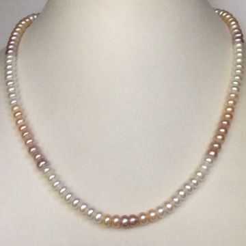 Freshwater shaded flat pearls strand JPM0070