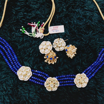 Delicate blue necklace set#chk025