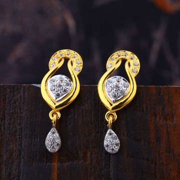 22 carat gold fancy diamonds earrings RH-LE873
