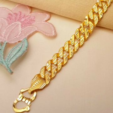 22KT/ 916 Gold plain casual ware Bracelet for Men by 