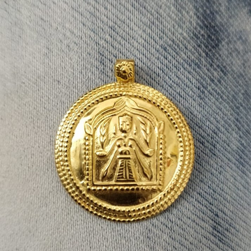 916 Gold Fancy Bhatiyani Maa Pendant