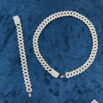 925 Sterling Silver Cuban Chain Bracelet by Veer Jewels