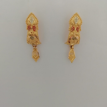 916 gold fancy earrings by 