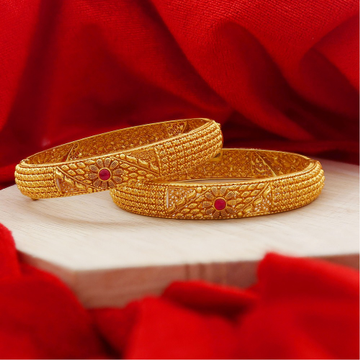 Majestic Temple Gold Bangles For Women