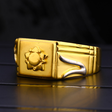 22Ct Men's Plain Hallmark Gorgeous Gold  Ring MPR1...