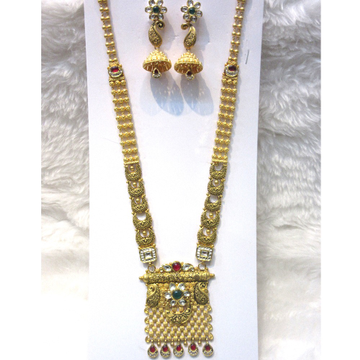 Special square pendent long antique jadtar set by 