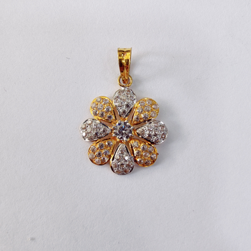 18k gold flower design exclusive pendant by 