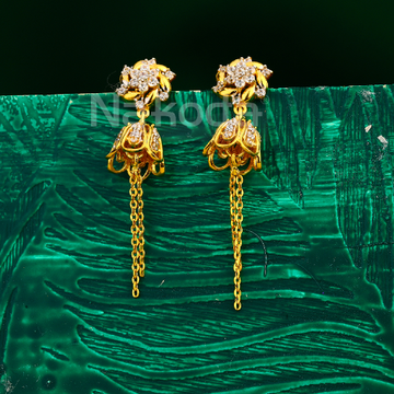 22CT Gold Ladies Stylish Jhummar Earring LJE432